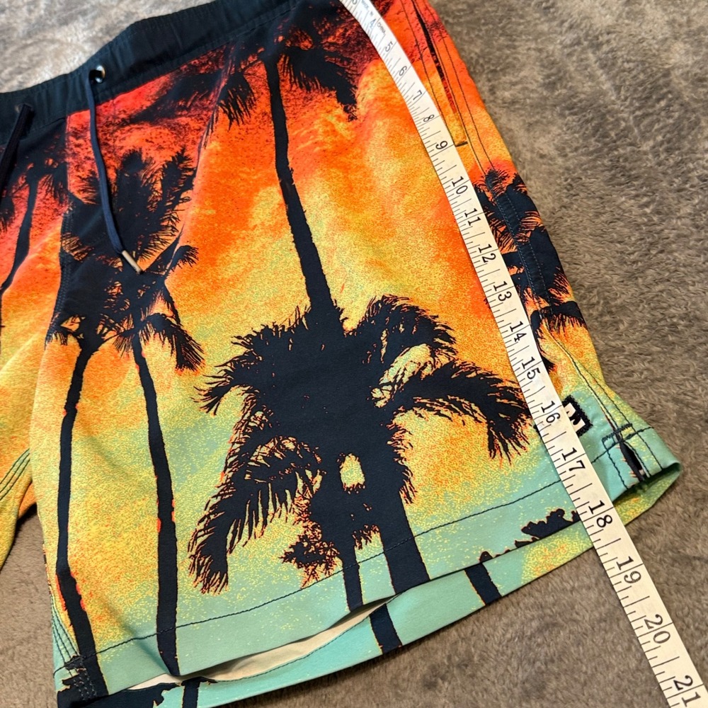 Billabong Recycler Layback Palm Tree Print Swim Trunks Board Shorts Mens - Picture 5 of 6
